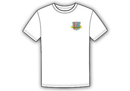 haftowane logo na koszulce tshirt
