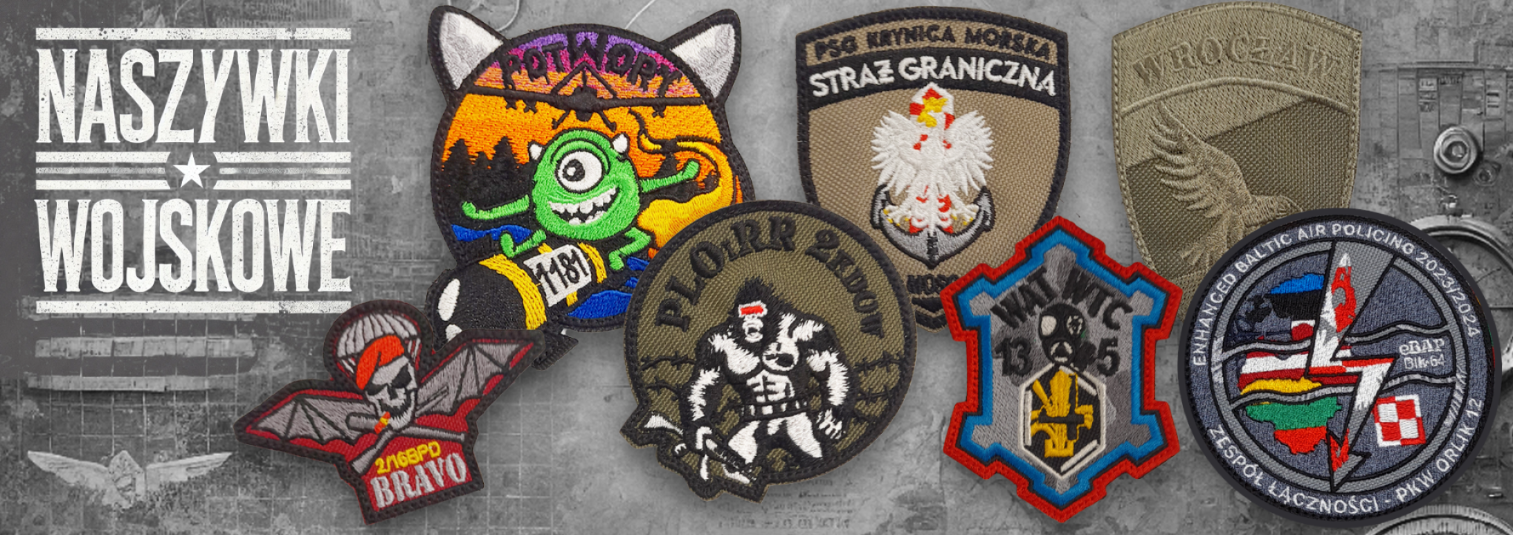 Naszywki haftowane